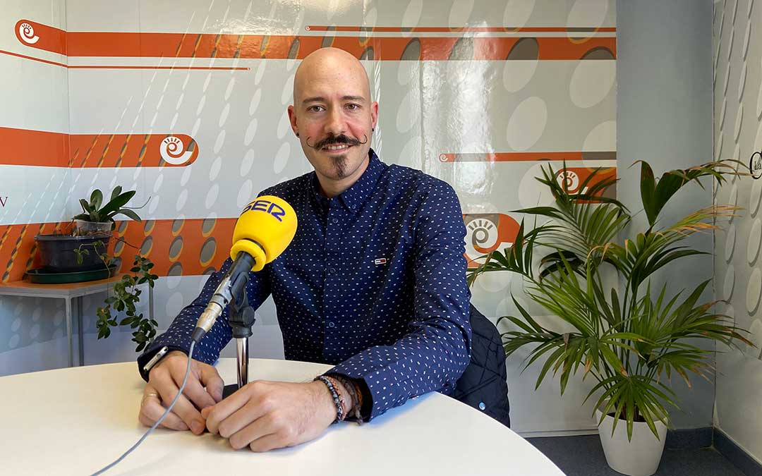 Eduardo Barcelón, miembro del Bajo Aragón Mostachos Corporeision./ A.M.