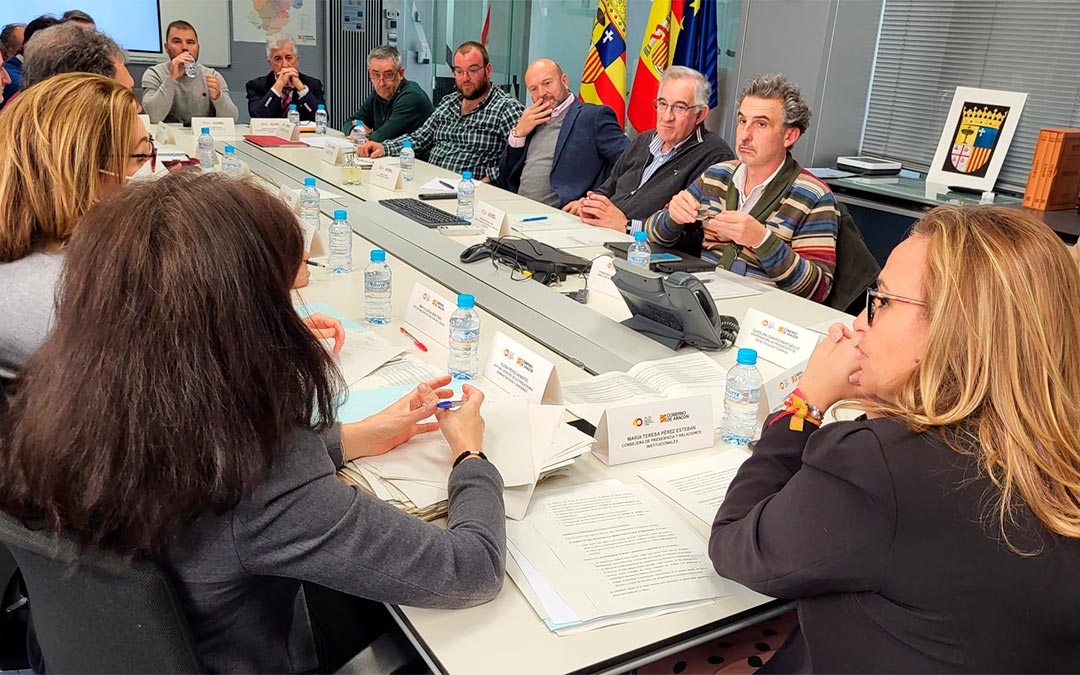 Reunión de la Comisión Consultiva Aragonesa de Asuntos Taurinos bajo la presidencia de la consejera Mayte Pérez./ DGA