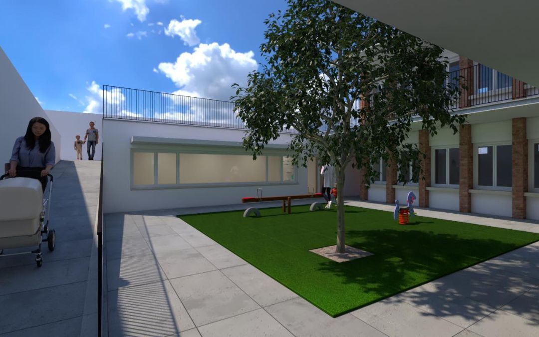 Imagen del proyecto de la nueva escuela infantil de Calanda./ Ayto. de Calanda