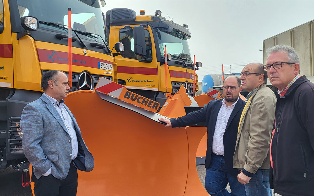 Presentación del Plan de vialidad invernal en Orihuela del Tremedal./ DPT