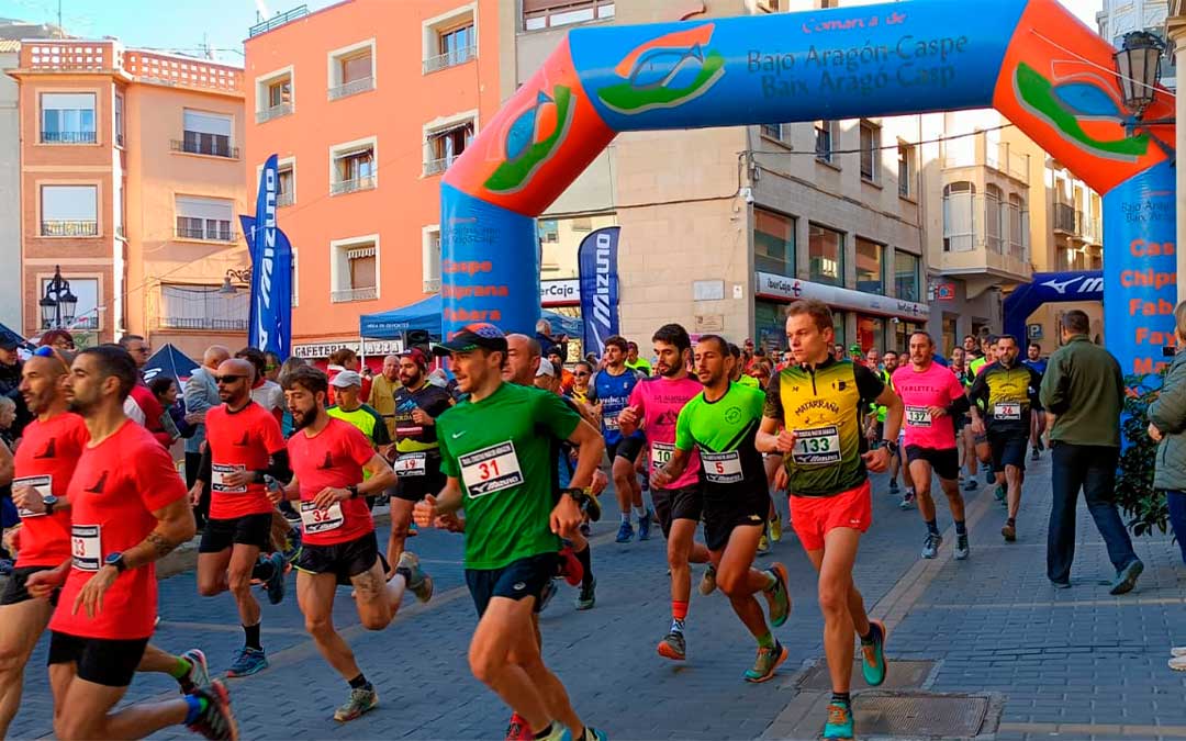 Salida del IV Trail Crestas del Mar de Aragón./ Club de Montaña Zalagarda