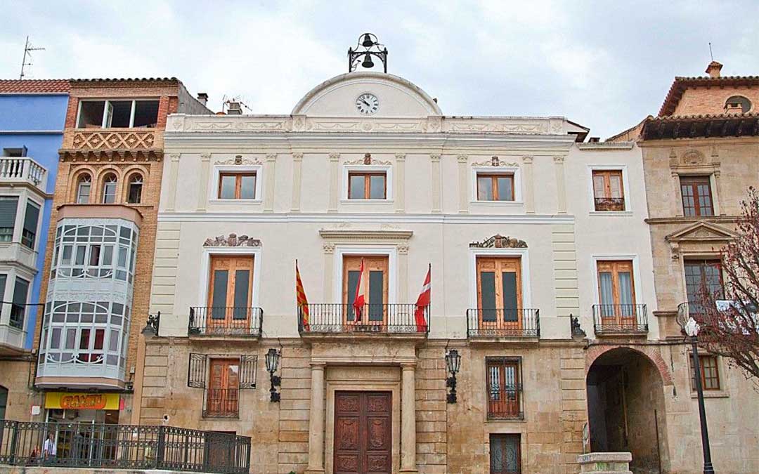 Portada del Ayuntamiento de Caspe./ Ayto. Caspe