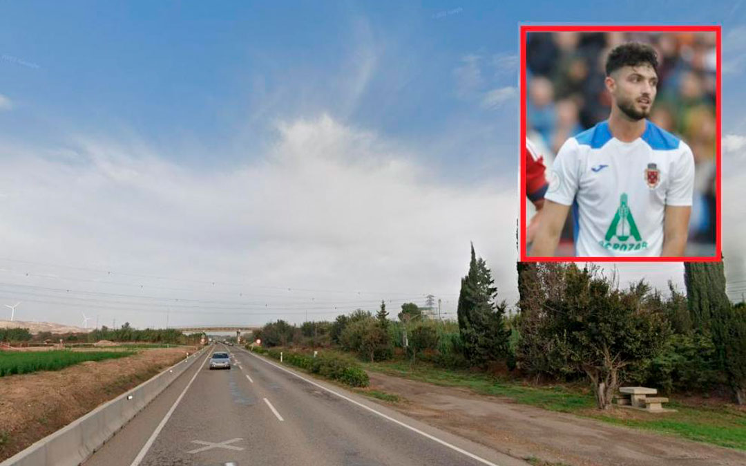 Un jugador del Fuentes de Ebro fallece en un accidente de tráfico registrado esta noche en la N-232 / Heraldo de Aragón