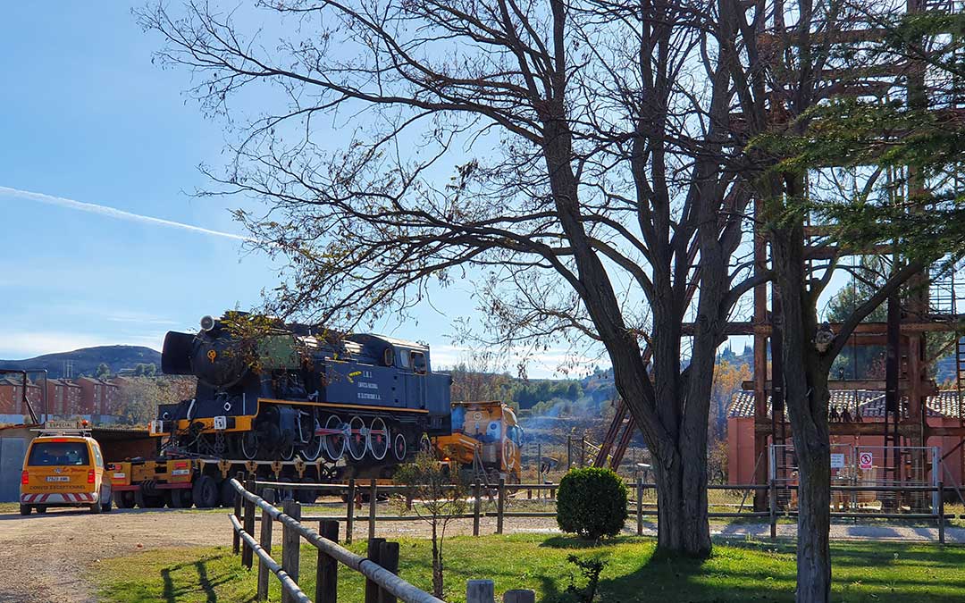 La locomotora Samper en el MWINAS de Andorra./ Comarca Andorra-Sierra de Arcos