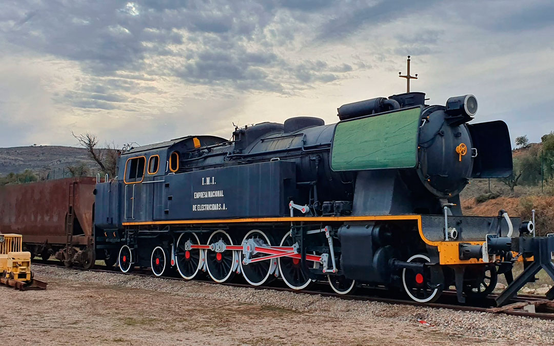 La locomotora Samper en el MWINAS de Andorra./ Comarca Andorra-Sierra de Arcos
