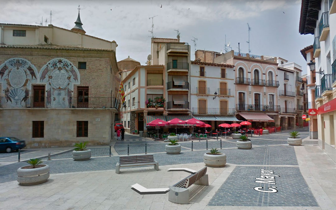 Plaza España en Calanda./ Google Maps