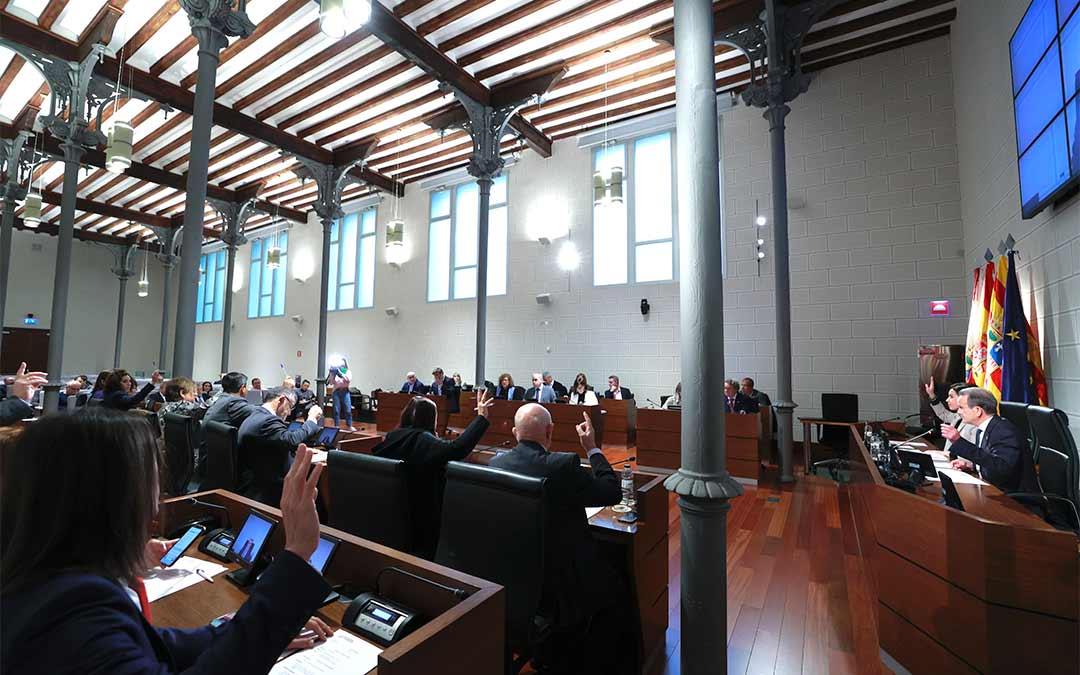 Pleno de la DPZ en el que se han aprobado los presupuestos para 2023./ P.S.