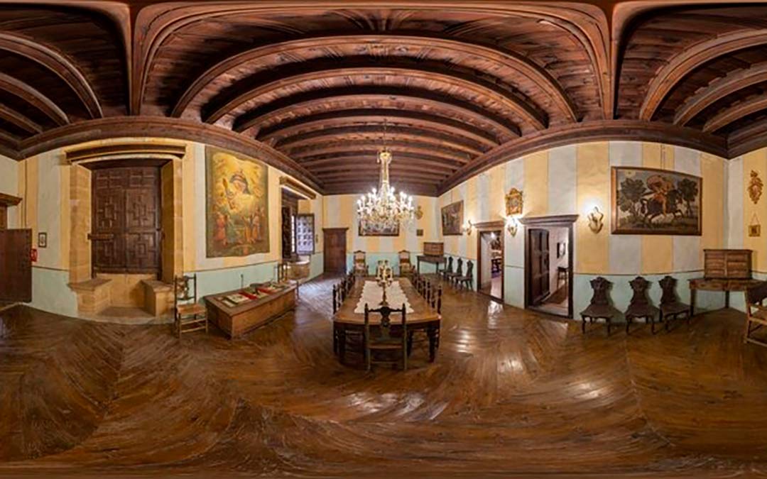 Salón principal de la Casa Aliaga de La Iglesuela del Cid./Comarca del Maestrazgo