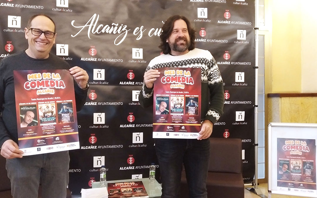 David Arrufat y Jorge Abril en la presentación del Mes de la Comedia 2023. / B. Severino