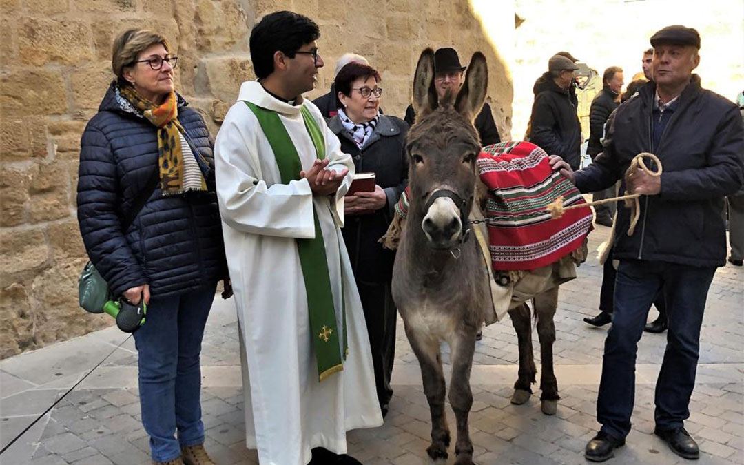 Bendición de San Antón en Cretas./ F. C.