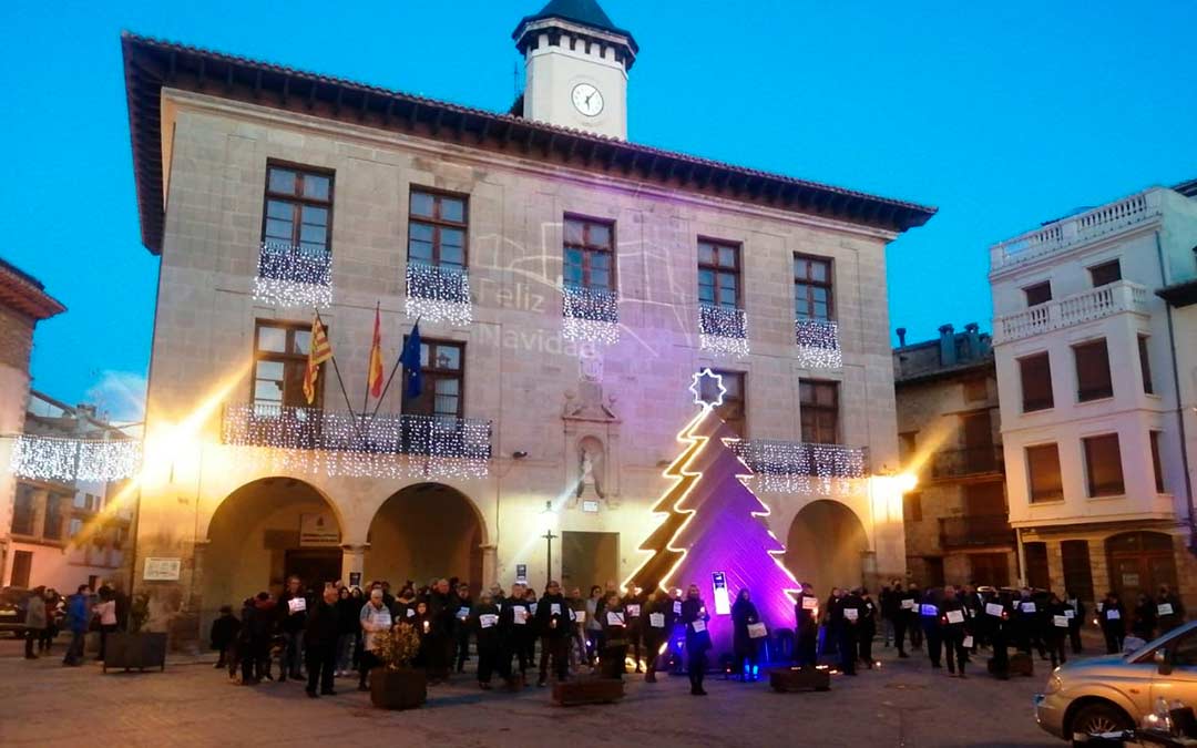 Concentración en Mora de Rubielos./TE