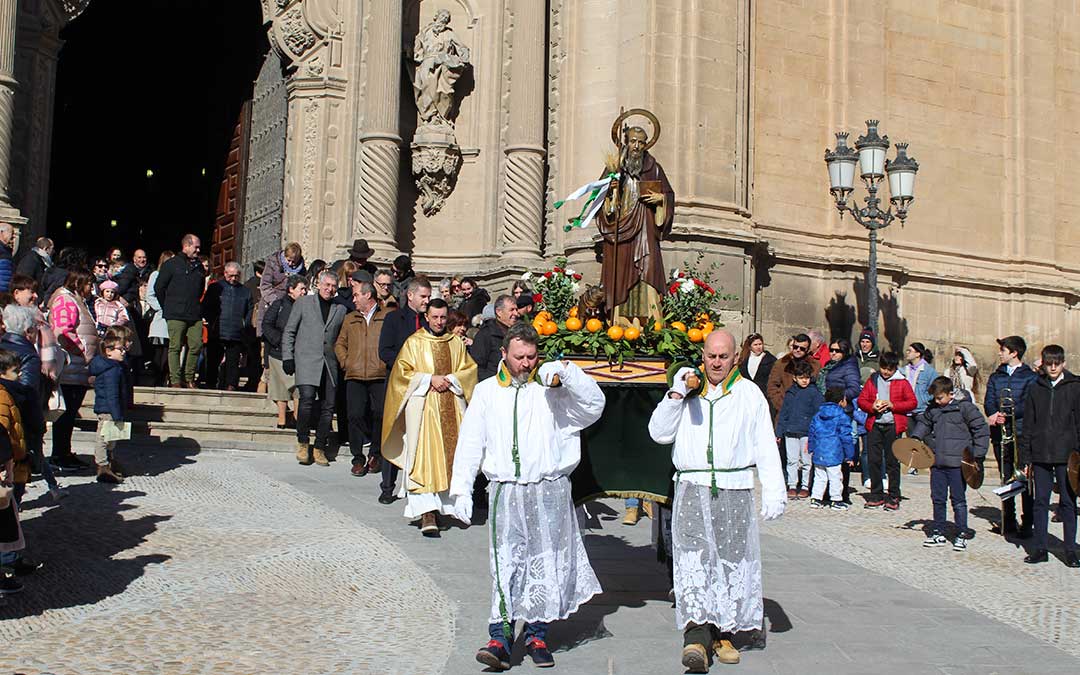 Celebración de San Antón este domingo en Alcañiz / E.Peralta