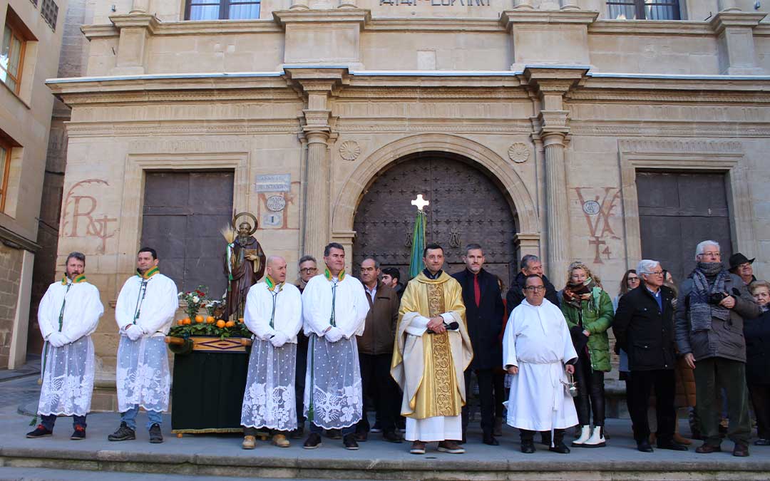 Celebración de San Antón este domingo en Alcañiz / E.Peralta