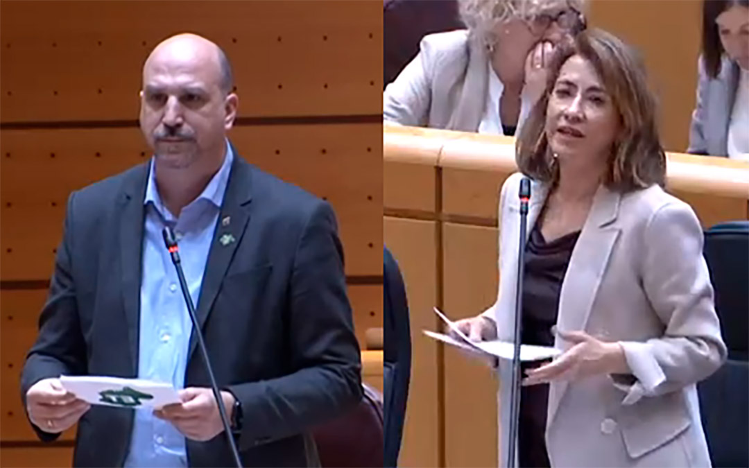Debate en el Senado entre Raquel Sánchez y Joaquín Egea./Teruel Existe
