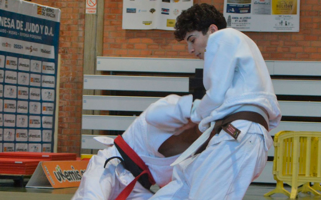 Hamza Tariket, del club Judo Alcañiz, se proclamó Campeón de Aragón en categoría Junior - 60 kilos / Club Judo Alcañiz
