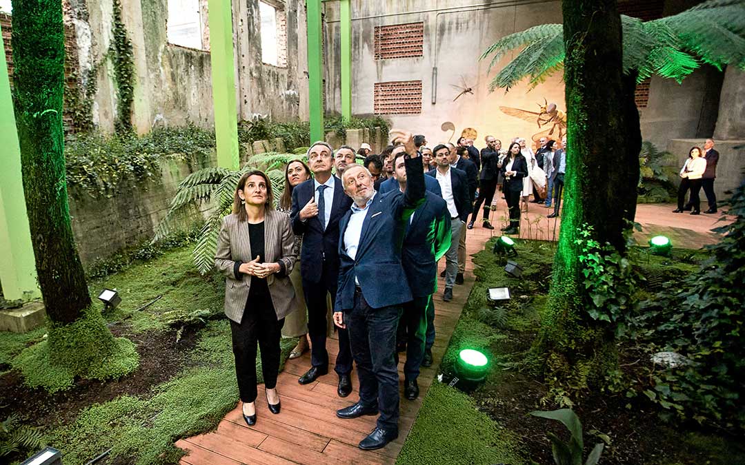 Inauguración de la conversión de Compostilla I en la Térmica Cultural con Teresa Ribera y Rodríguez Zapatero. / MITECO