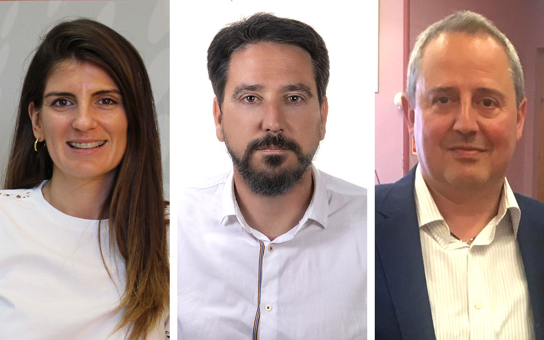 Celia Trullén (PSOE Albalate), Pedro Bello (GANAR-IU La Puebla) y Jesús Puyol (PP Híjar). / La Comarca