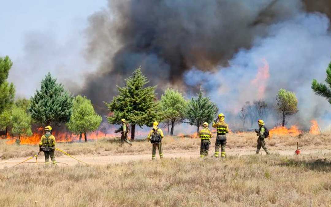 Dispositivo de extinción de incendios forestales del Gobierno de Aragón./ DGA