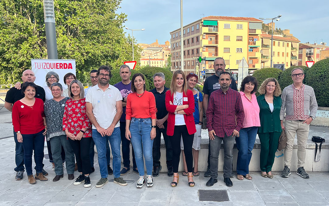 La lista de IU Alcañiz liderada por María Milián / L. Castel
