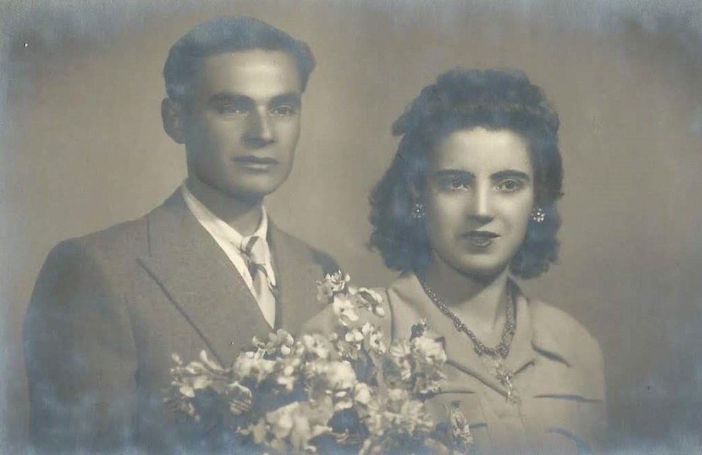 Antonio Gómez Alcober y Carmen Gómez Timoneda se casaron en Valdeltormo el 8 de mayo de 1948./ Valdeltormo.