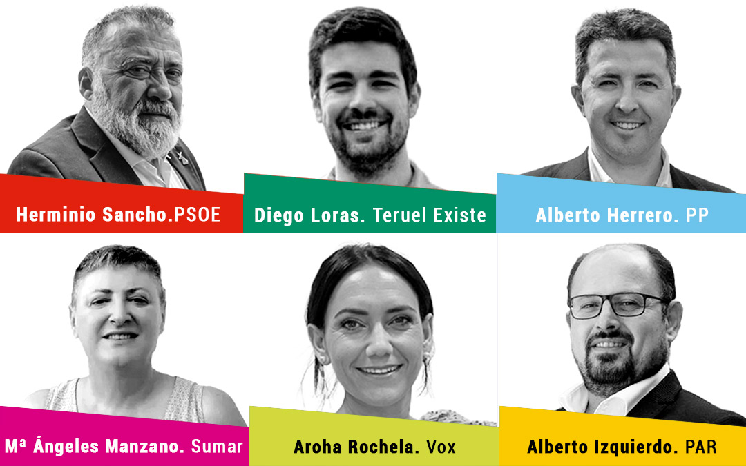 Candidatos por la provincia de Teruel al congreso./ L.C.