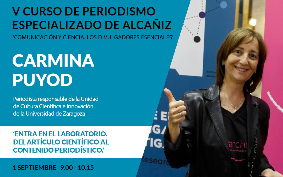 Carmina Puyod, coordinadora de la Unidad de Cultura Científica e Innovación de la Universidad de Zaragoza./ La COMARCA