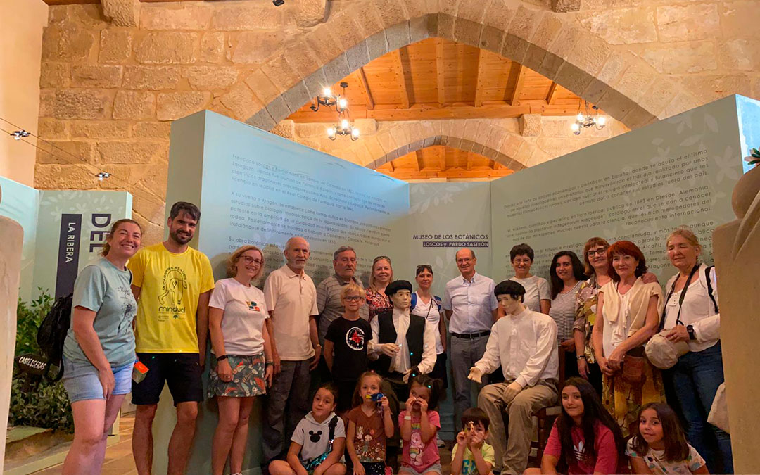 Foto del grupo que visitó el museo dedicado a Loscos y Pardo Sastrón en la jornada de inicio de mes. / L.C.