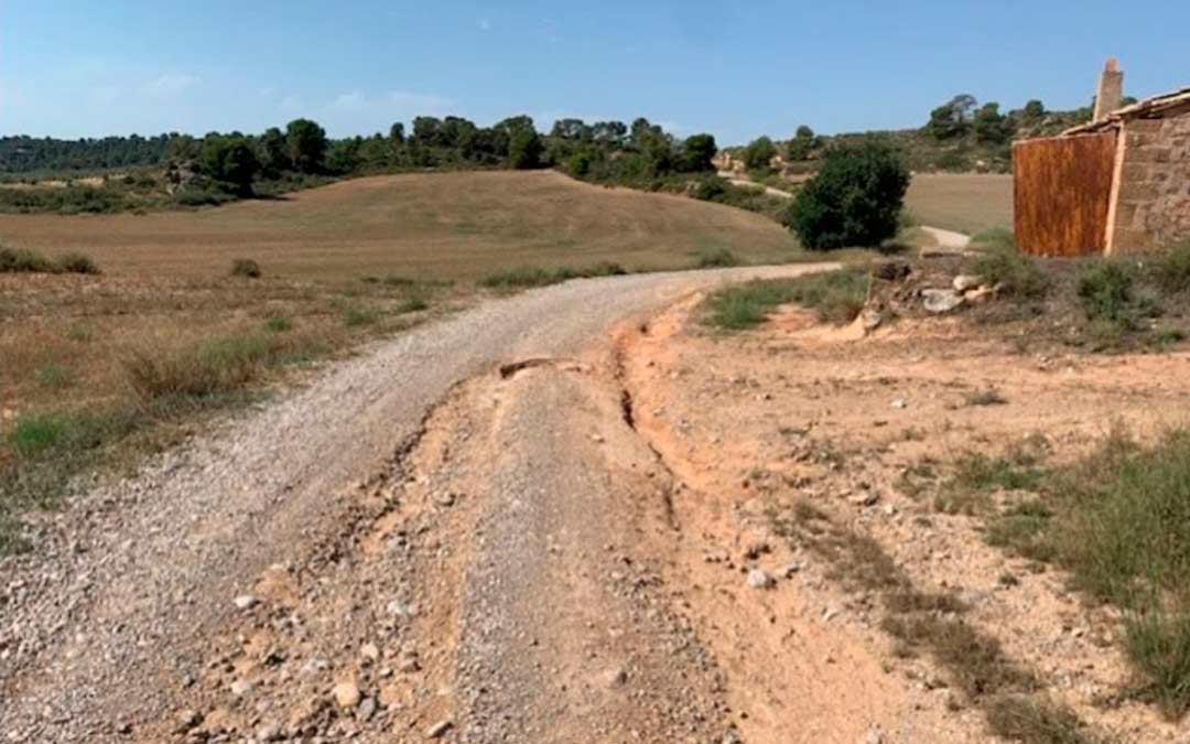 Desperfectos en los caminos rurales de Alcañiz./Ayto.