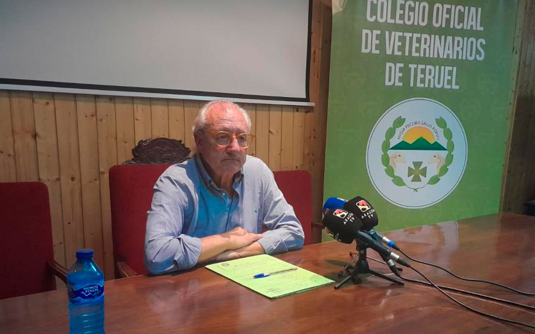 Héctor Palatsí, presidente del Colegio de Veterinarios de Teruel. / M.A.M. / Heraldo