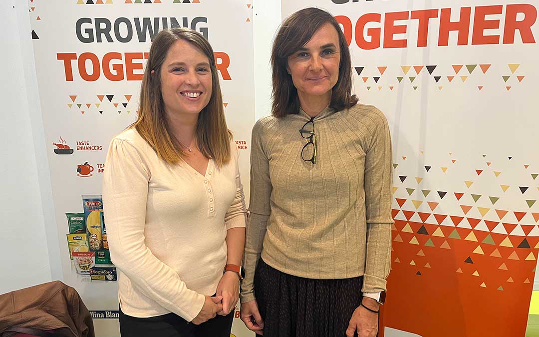 Esther Gasa y Miriam Francés, del departamento de Recursos Humanos de GBFoods / L.C.