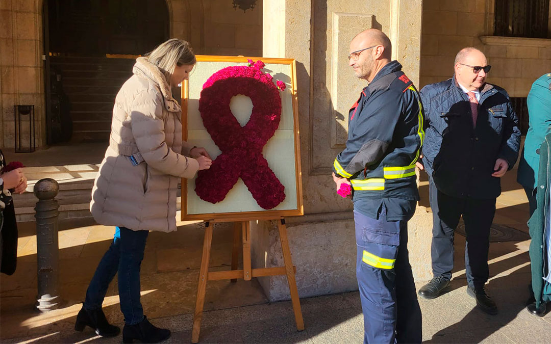 La Diputación de Teruel conmemora el 25-N en Teruel./ DPT