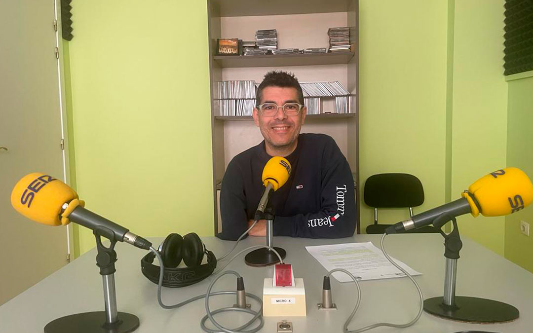 José Manuel Jariod, presidente Asadicc en Radio Caspe./ S.F.