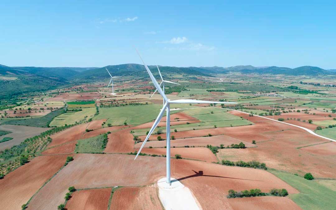 Imagen de recurso de Forestalia de un parque eólico./ Forestalia