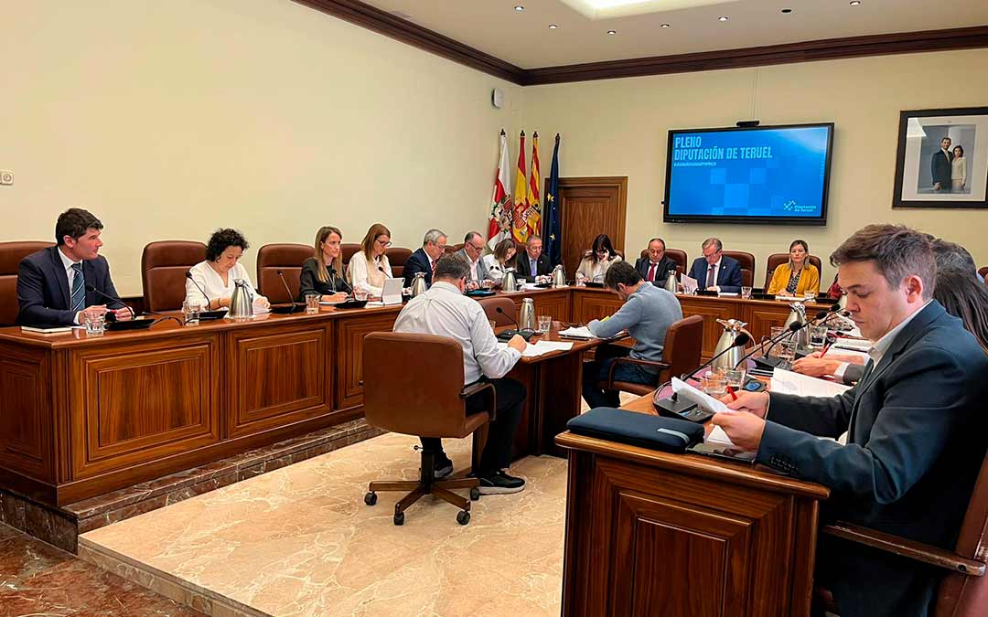 Imagen del pleno del mes de noviembre de la Diputación de Teruel./ DPT