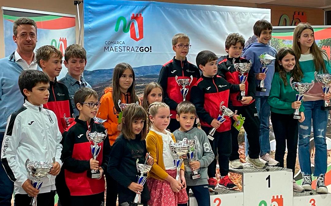 Imagen de archivo de premiados en las carreras de bicicleta impulsadas por la Comarca. /COMARCA MAESTRAZGO