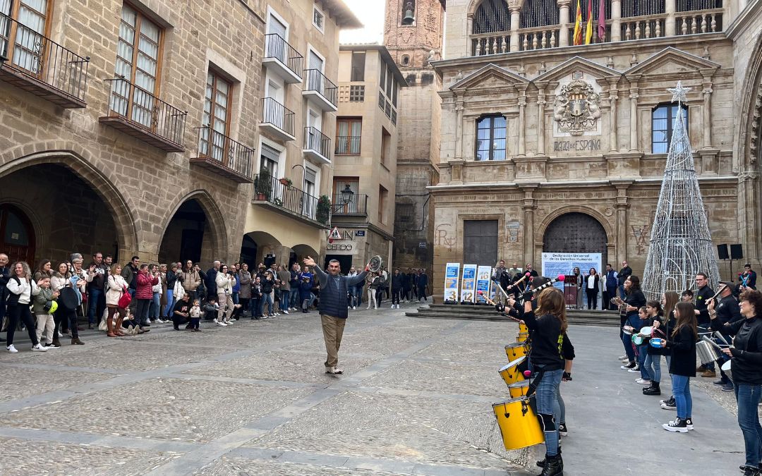Conmemoración del día de los Derechos Humanos en Alcañiz./ C.O.
