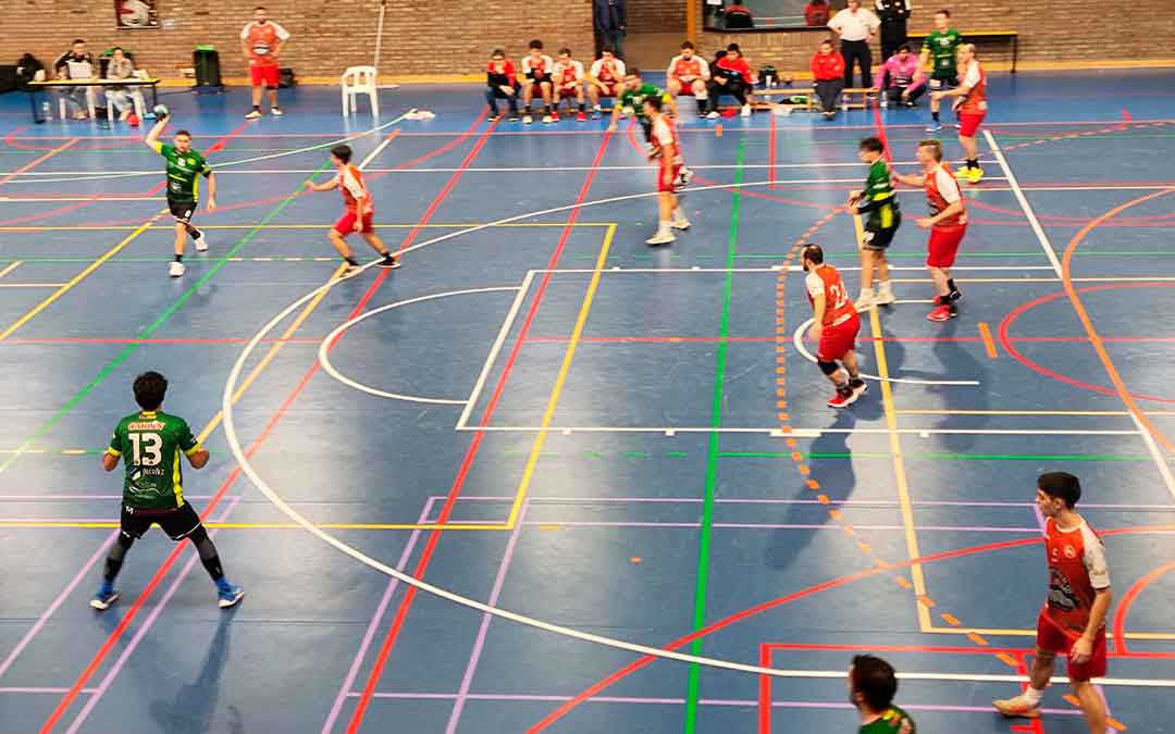 Último partido del Balonmano Alcañiz en Santa María este 2023. / J.V.