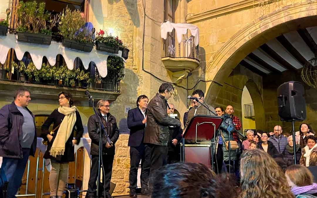 Acto inaugural con el Embajador del Aceite, Iñaki Ellacuria./ S.F.