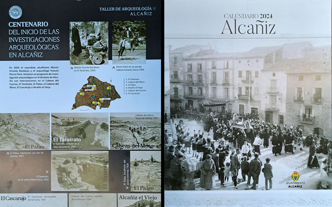 Portada y contraportada del Calendario de Alcañiz para 2024./ Ayto Alcañiz