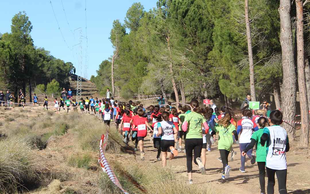 Salida de una de las pruebas escolares en el entorno de La Estanca. / E.P.