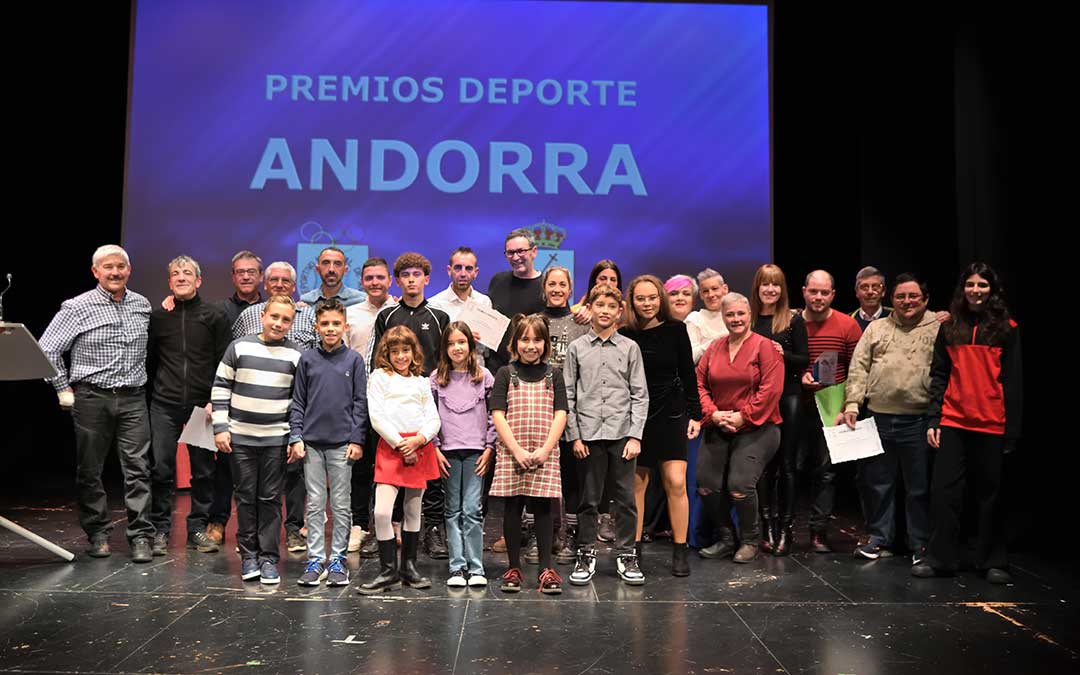 Premiados en la gala del deporte andorrano este viernes. / Patronato de deportes de Andorra