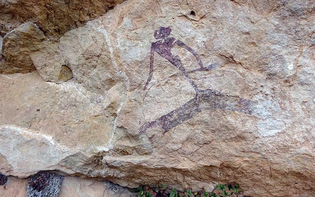 Uno de los "imponentes" arqueros hallados en La Hoz de la Vieja. / DGA