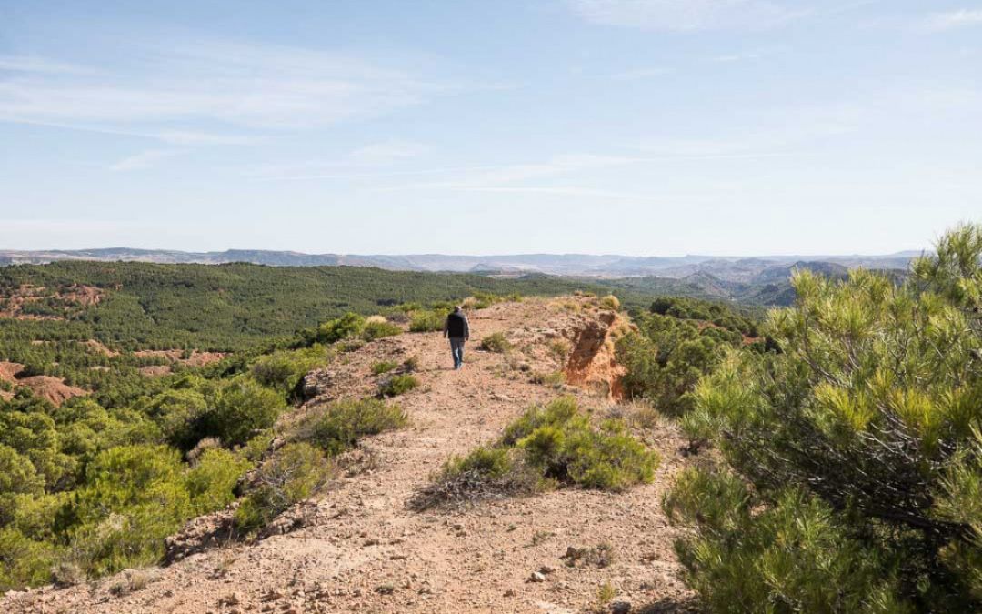 Mirador Peña Amarilla y río seco, en Muniesa./ Laura Uranga-Heraldo.