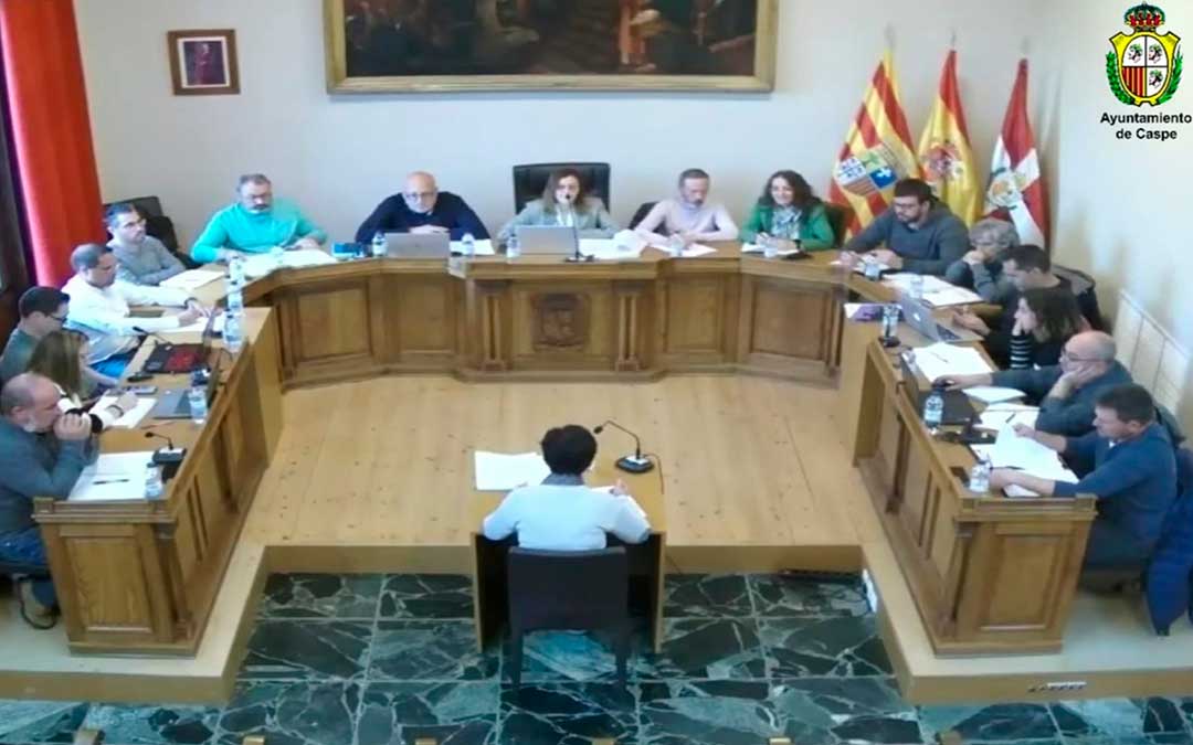 Imagen del pleno./ Ayto. Caspe