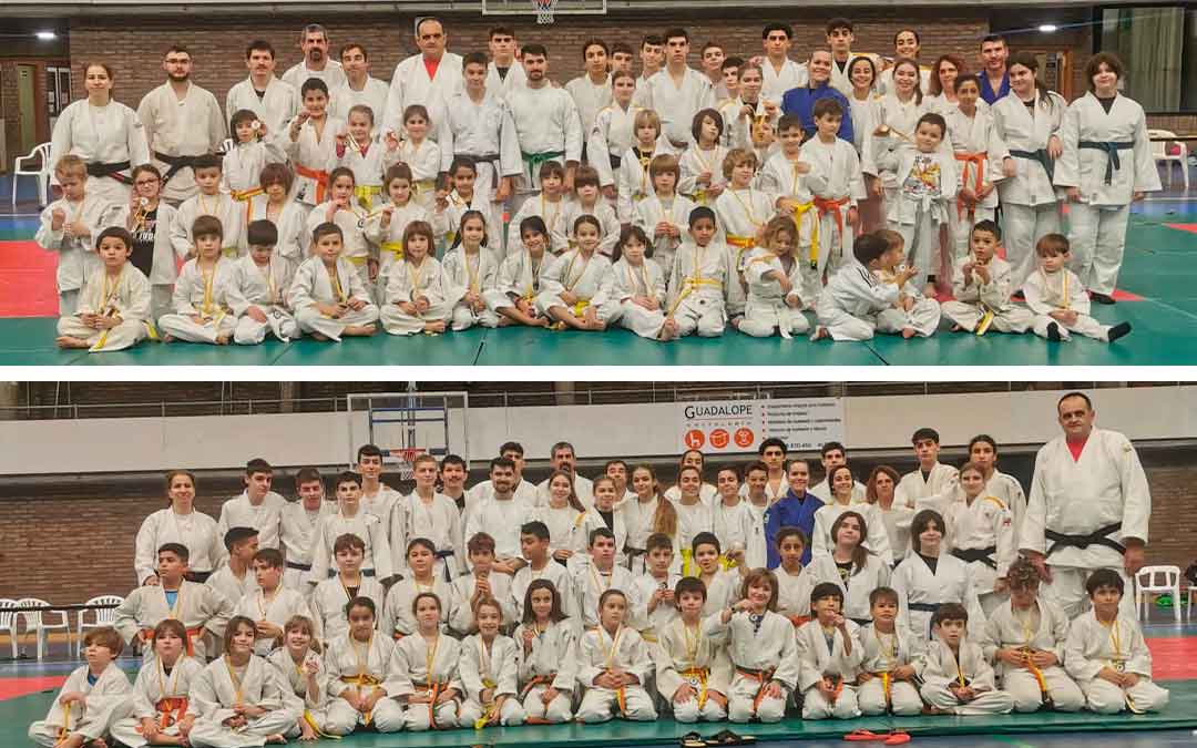 Participantes en el torneo de Navidad del Judo Alcañiz./ Club Judo Alcañiz
