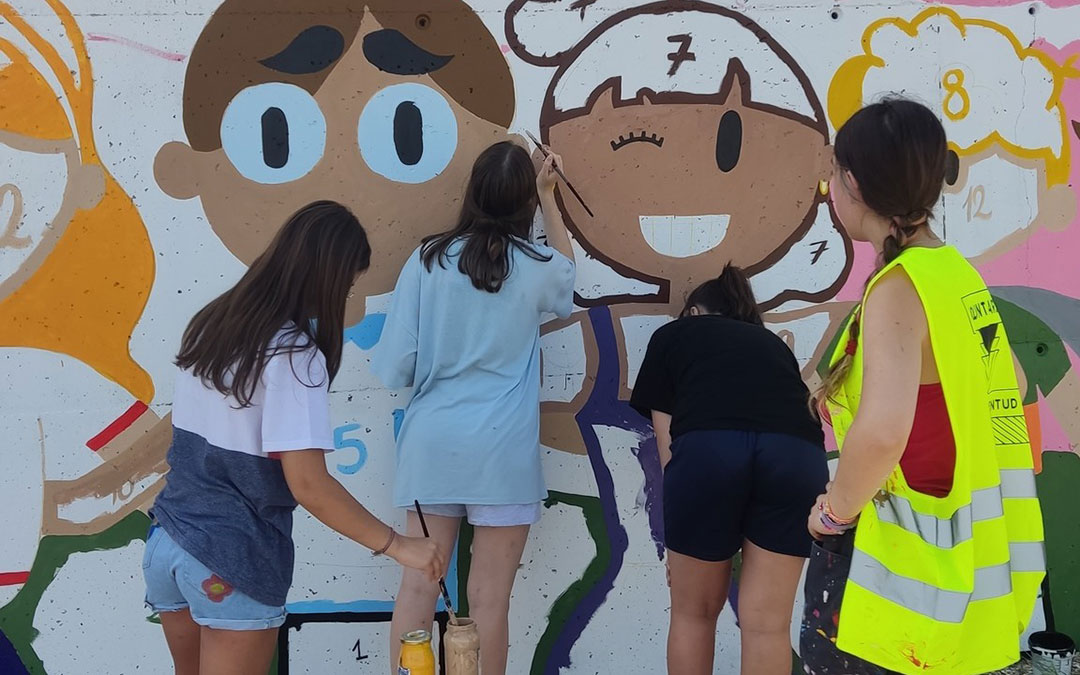 Actividad en Vinaceite en el Día Joven del Bajo Martín. / Juventud BM