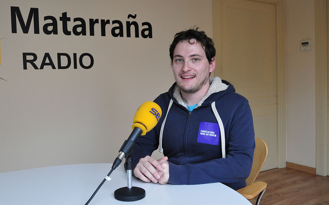 Alessandro Cicioni en Matarraña Radio./ J.L.