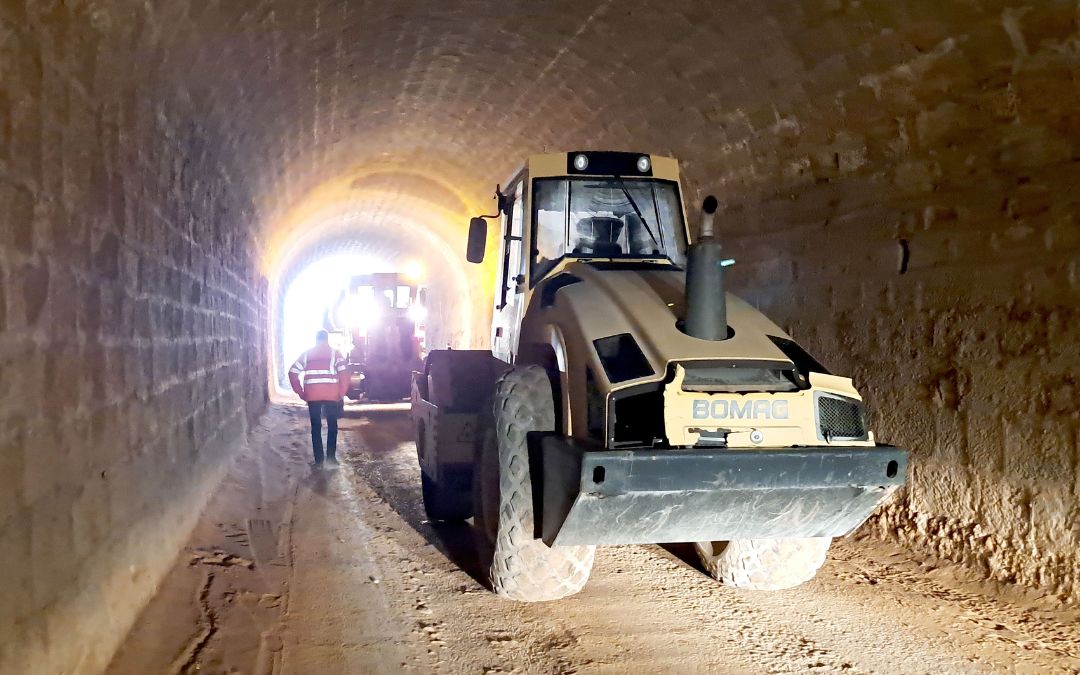 Inicio de las obras en el tercer túnel este lunes./ Ayto.