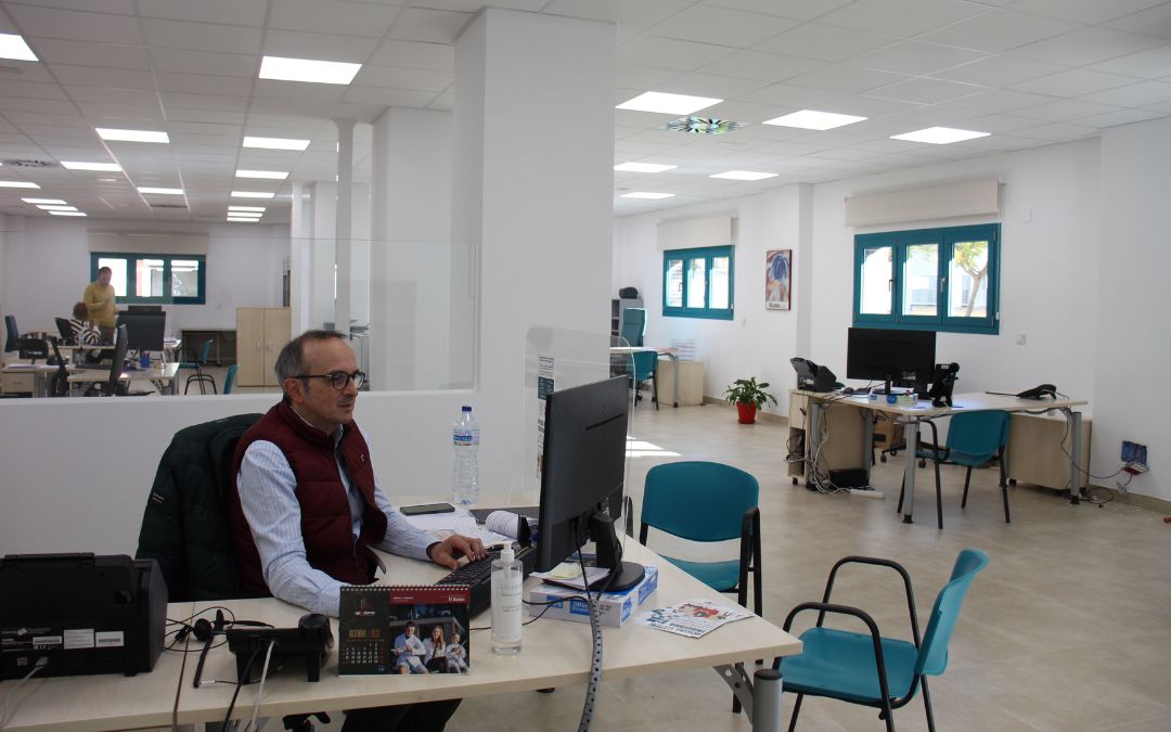 Oficina de la DPT en Alcañiz./ Beatriz Severino.