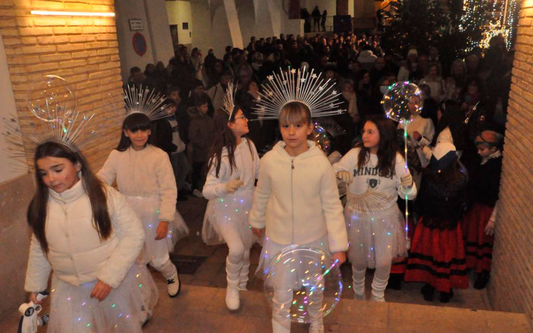 Llegada de la comitiva real hijarana. / Ayto. Híjar